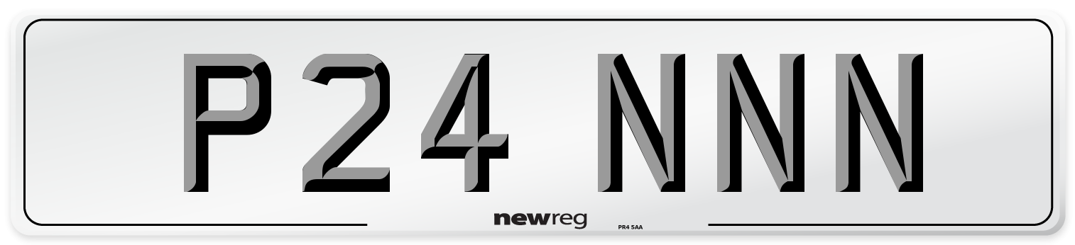 P24 NNN Number Plate from New Reg